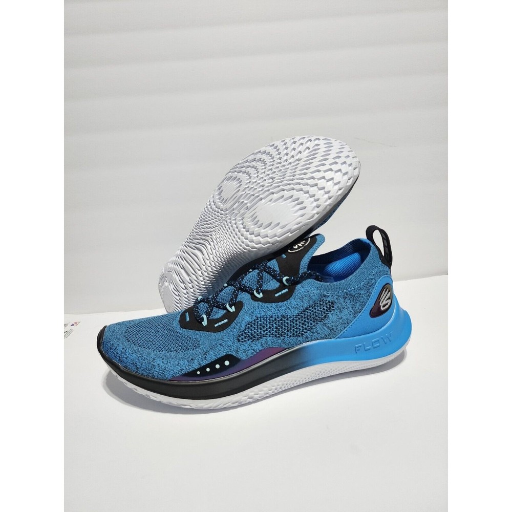 Under Armour Curry Flow Go Deadly Blue Mens Sz 11.5 Running Shoes 3023814-403